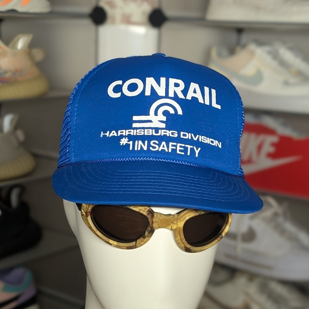 Conrail Safety Vintage Railroad  Trucker Hat (OS)